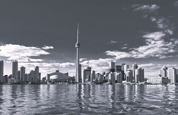 Toronto skyline observation deck