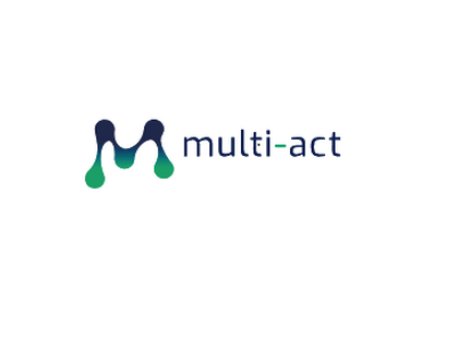 Multi act logo color tile